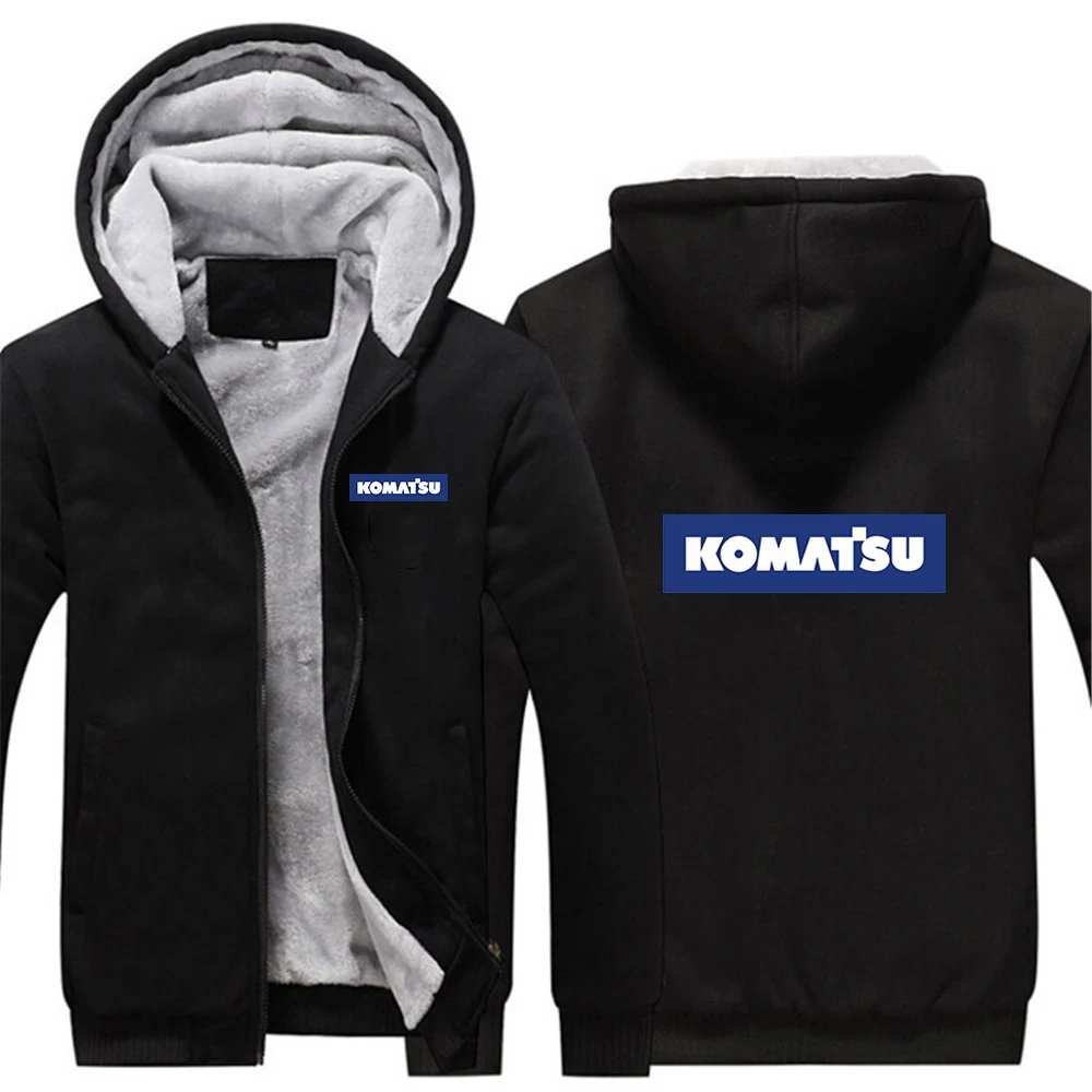 

Komatsu 2022, новая мужская толстовка с капюшоном, осенне-зимнее толстое теплое пальто на молнии, повседневная удобная повседневная спортивная одежда, толстовки, кофты, топы