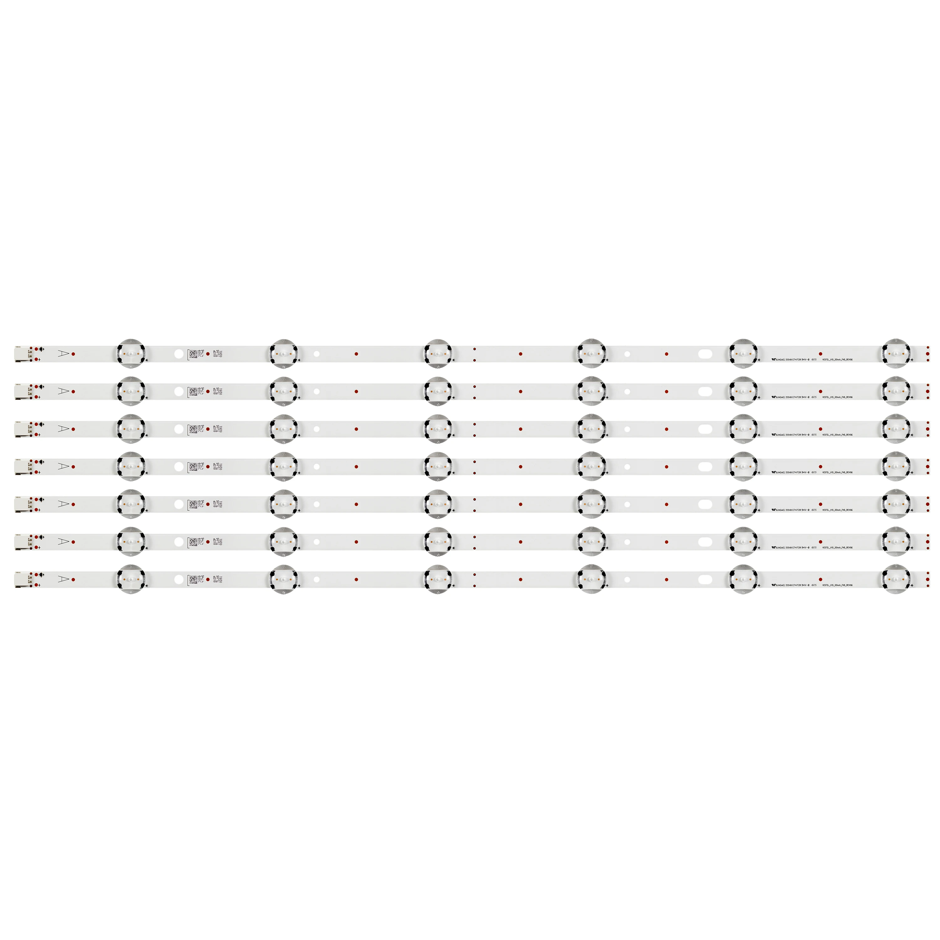 

LED Strip 6lamp for VESTEL_V15_55inch_FHD_REV0.6 VES550UNDS-2D-N11 N12 N13 N14 LED55HD172 D55F289N4CW 55SC7600 55FX610F 55A04SB