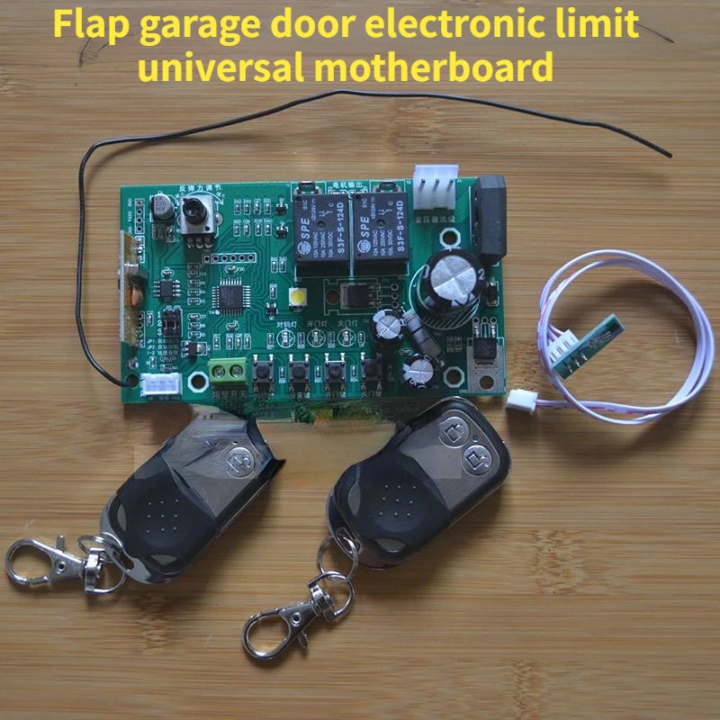 Imagem -02 - Placa-mãe para Controle de Motor de Porta de Garagem Abridor de Porta Elétrica Placa de Circuito Universal Acessórios de Cópia de Limite Eletrônico