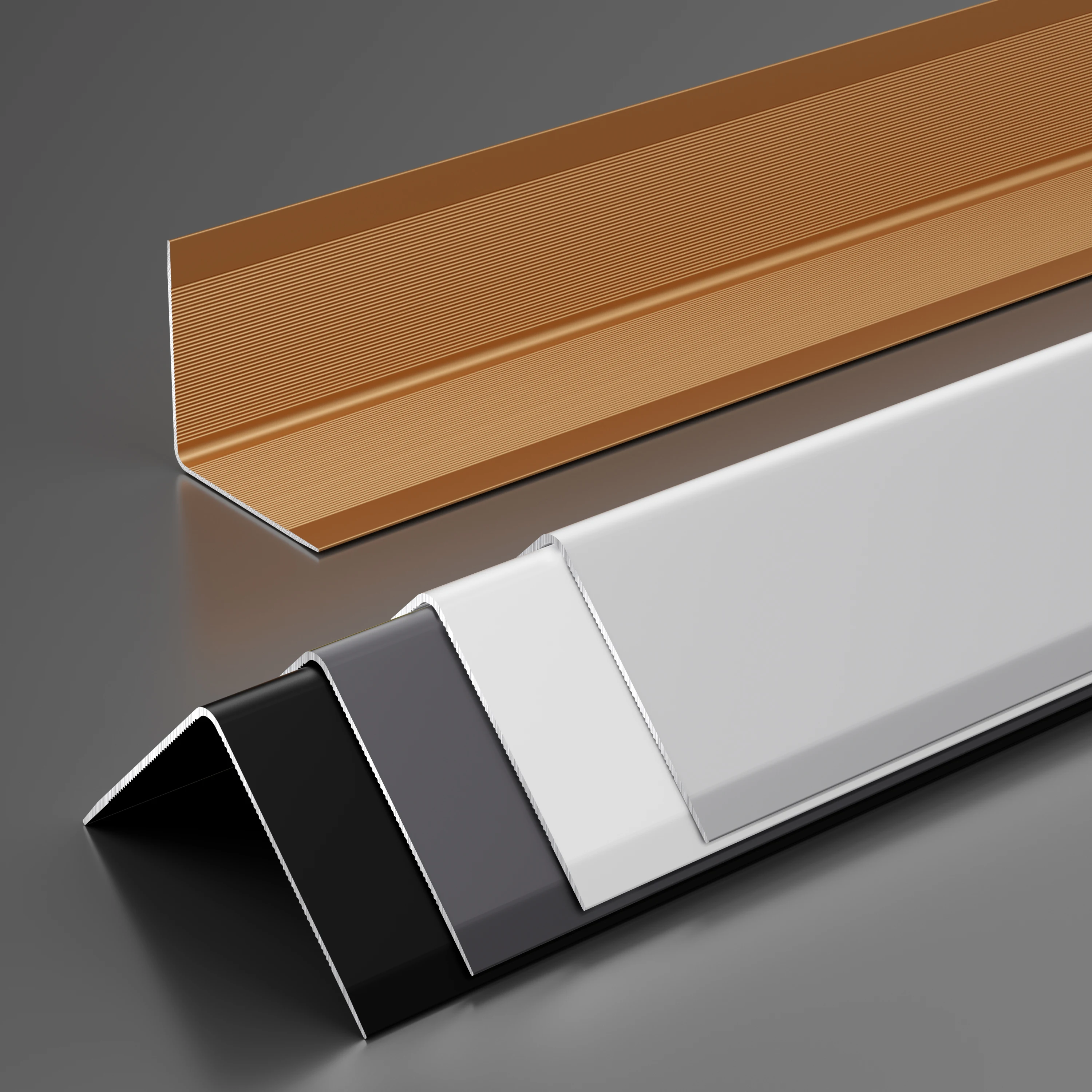 Aluminum Alloy Corner Guard Angle Trim 25x25mm 90cm 5Pcs 5 Colors Decorative Edge Protector Wall Tile Corner Trim for Kitchen Ba