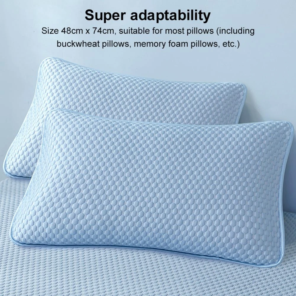 

1-2 Pieces Cooling Washable Breathable for Warm Nights Summer Pillowcases No Insert Included Pillowcase Air Conditioning