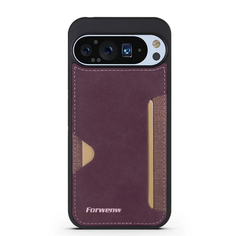 Handyhülle für Google Pixel 11 10 Pro XL Retro-Lederhülle mit Kartenhalter und Brieftaschenfunktion für Google Pixel 10 Pro 9A 9 Pro XL – Detail 1