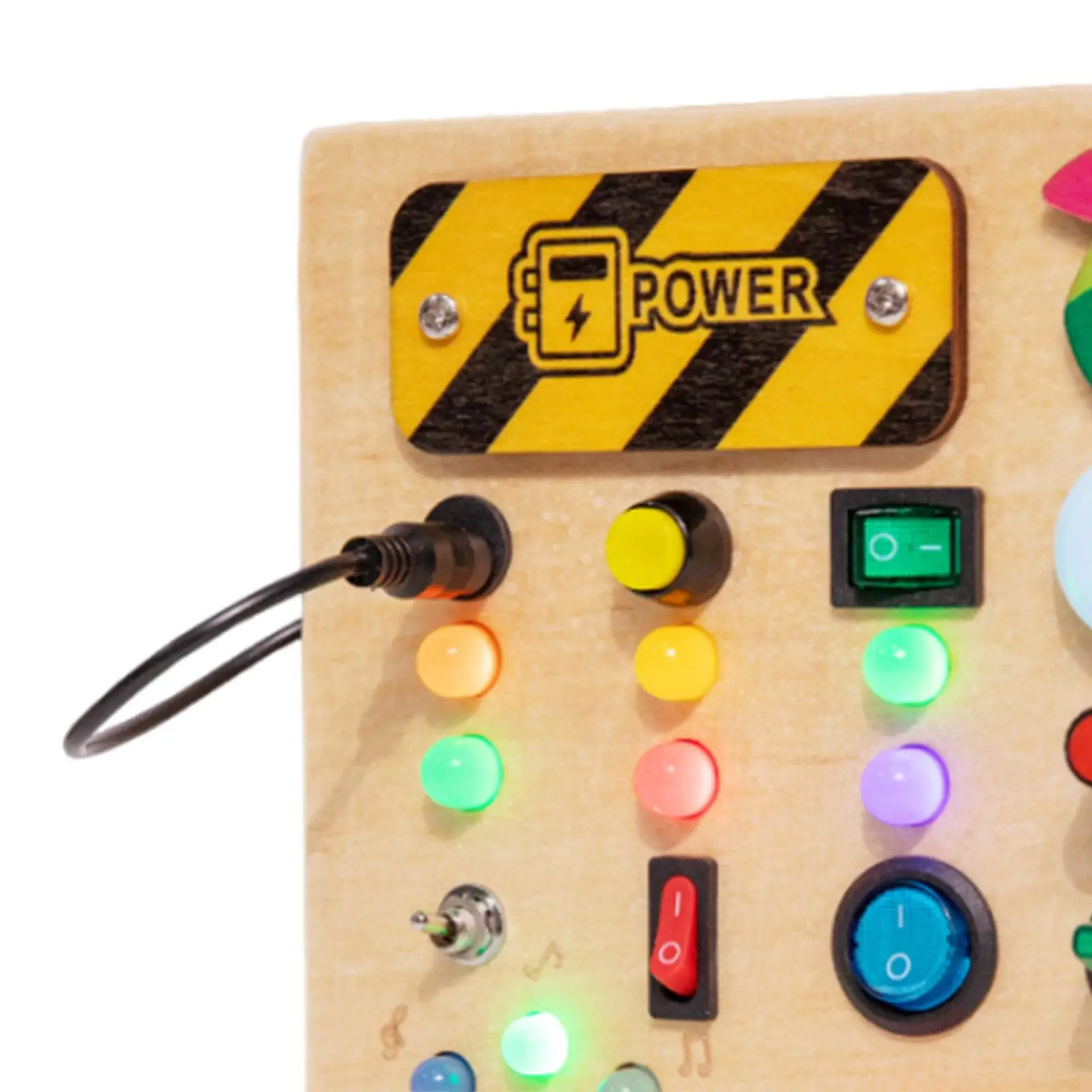 Saklar Lampu Papan Sibuk Mainan Montessori Permainan Kognisi Mainan Perjalanan Motor Dasar