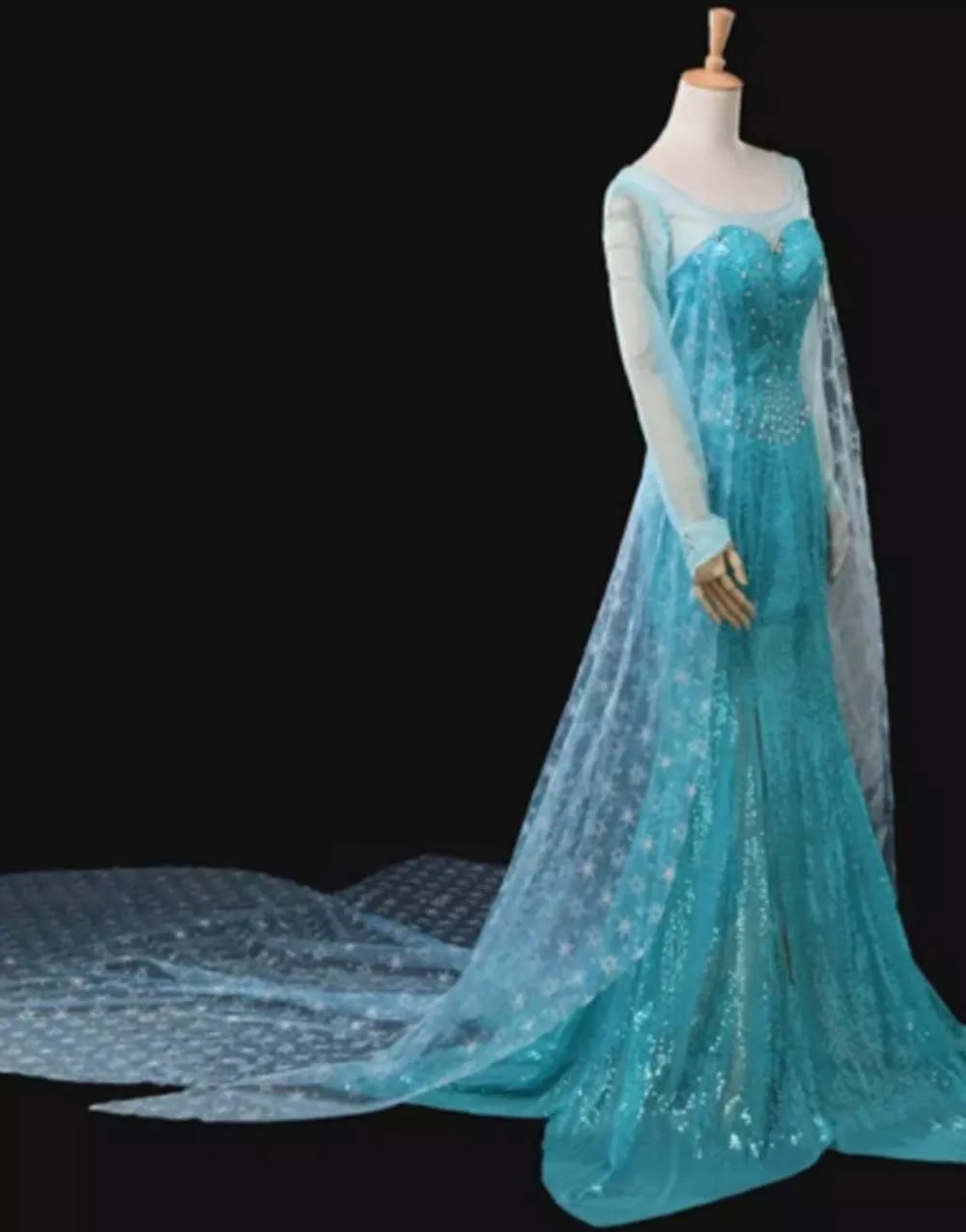 Movie Ice Snow Cosplay Queen Elsa Costume For Adult Women Excellent Dress Halloween Carnival Party Fancy Dress