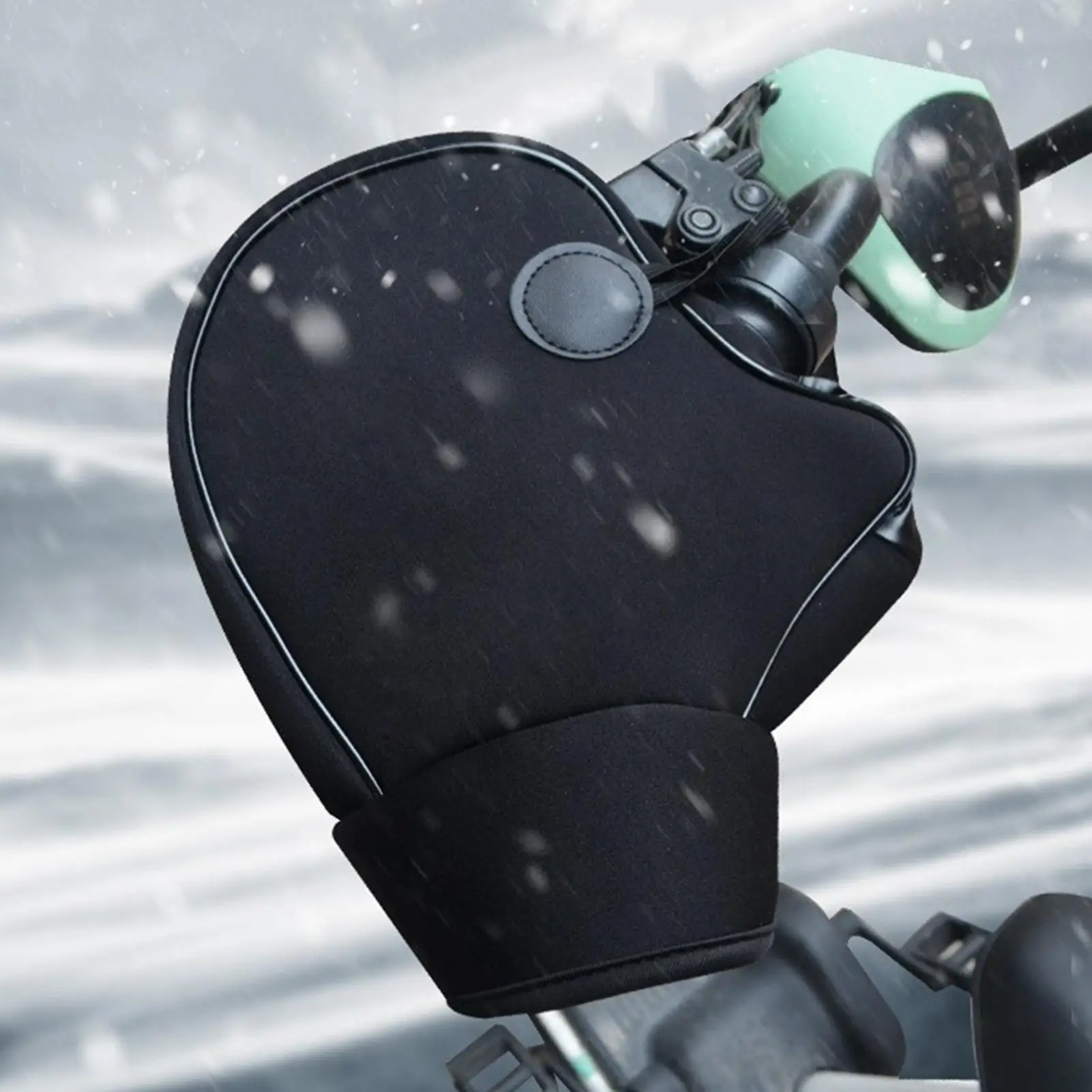 

Теплые мотоциклетные перчатки, ветрозащитные теплые варежки на руль велосипеда для езды, зимние велосипедные гонки, мотоцикл на открытом воздухе