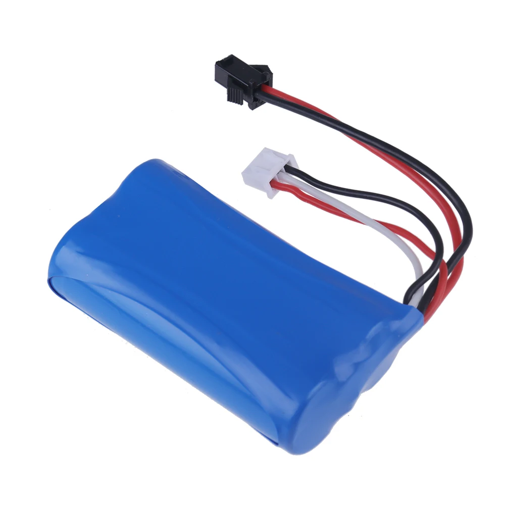 SM 7.4V 4000mAh 18650 Li-ion Battery for WPL MN99S D90 U12A S033g Q1 H101 Parts 7.4V Battery Rc Boats Cars Tanks Drones Parts