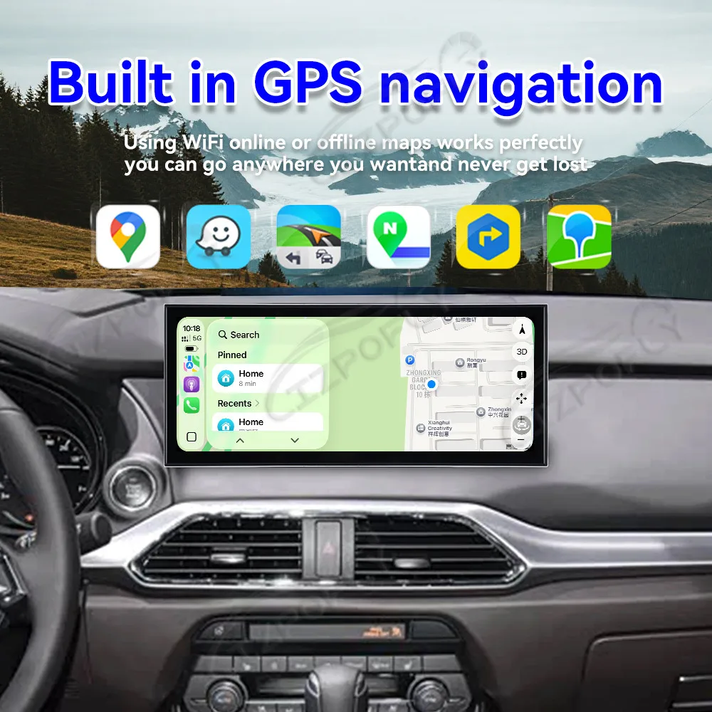 

Автомобильный радиоприемник Carplay 15,8 дюйма с сенсорным экраном для Mazda CX-9 2021-2024 Android15, GPS-навигация, мультимедийный плеер, головное устройство