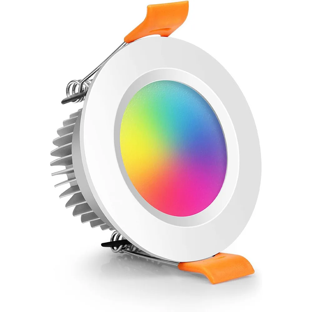 RGB Smart LED Downlight Recessed Ceiling Light Dimmable Color Changing Bluetooth APP Control Voice Remote Timing Scene Bathroom