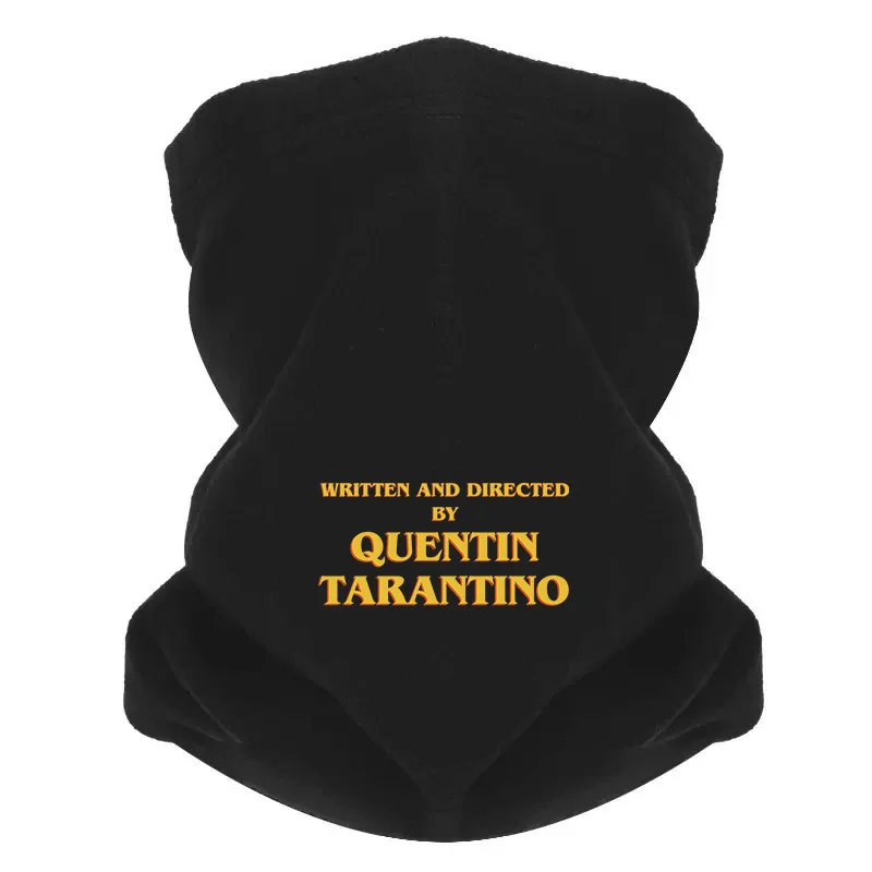 letras-quentin-tarantino-fundo-preto-masculino-cachecol-ao-ar-livre-mascara-pescoco-gaiter-chapeu-feminino-bone-chapelaria-a-prova-de-vento-manter-quente-inverno
