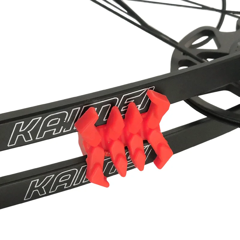 1 Pair Compound Bow Limbs Shock Absorber Elastic Rubber Sound Absorbed Vibration Dampen for Hunting Shooting Bow Accessory