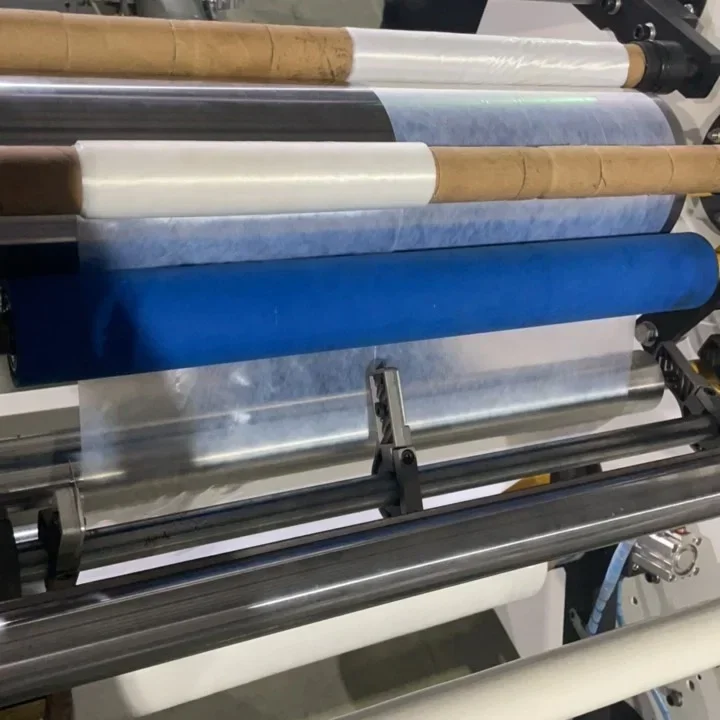 Rewinder Fully AUTOMATIC Stretch Film Cling Film Rewinding and Slitting Machine