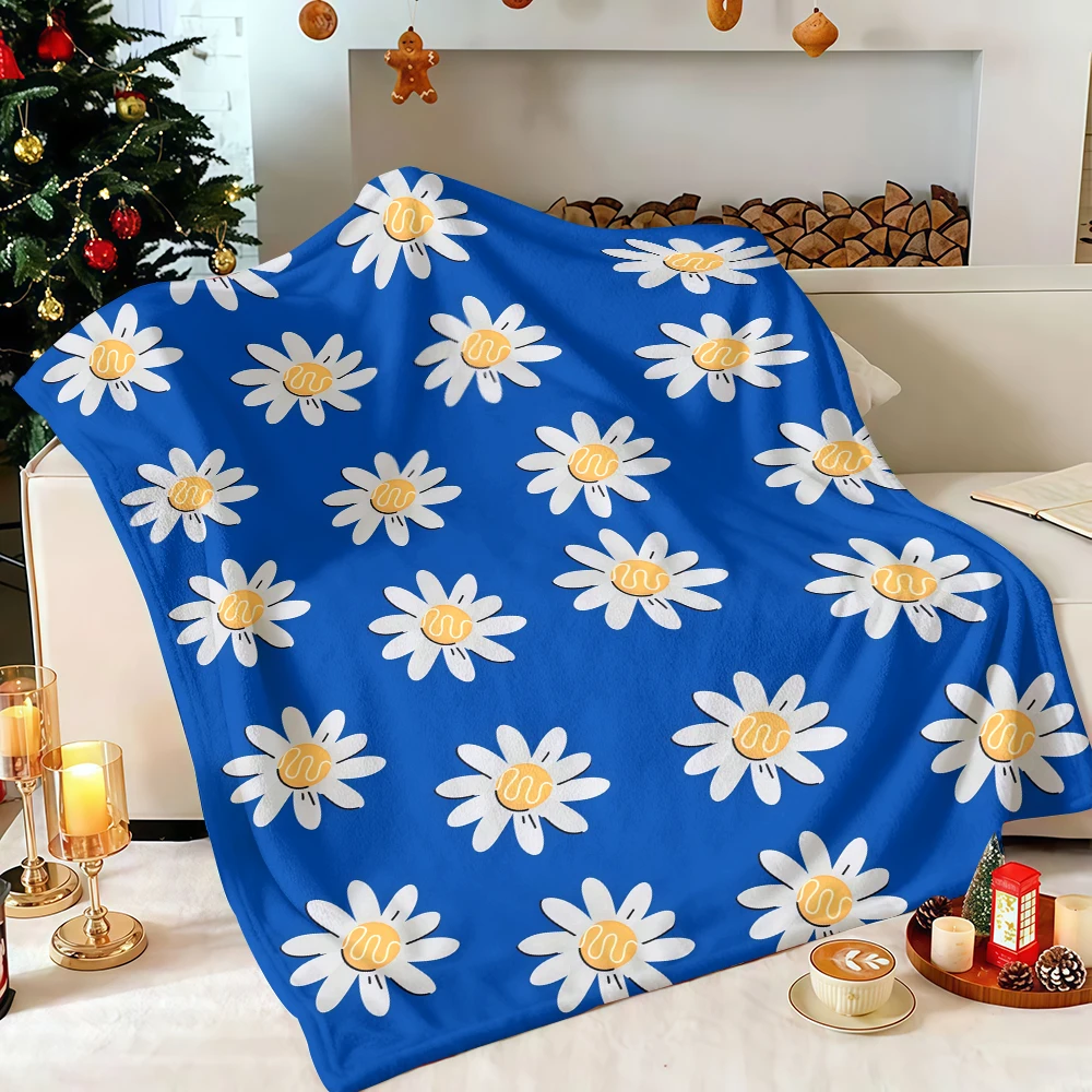 Khaki Roses Pattern Christmas Incredibly Soft Breathable Travel Blanket Great for Black Friday Cyber Monday Holiday Deals