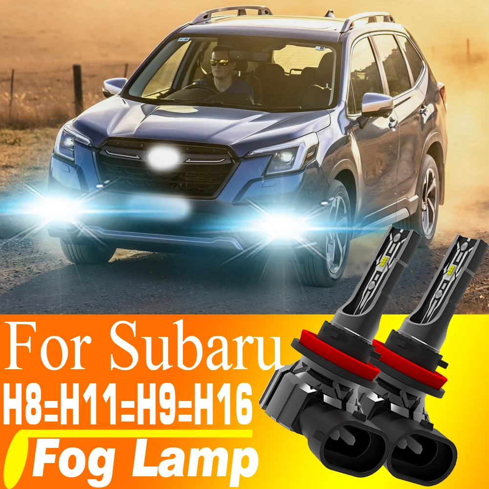 

2 шт. светодиодные противотуманные фары H8 H11 H16 JP H9 с турбодиодами Canbus для Subaru Legacy BR Forester SJ Outback BR BT Trezia