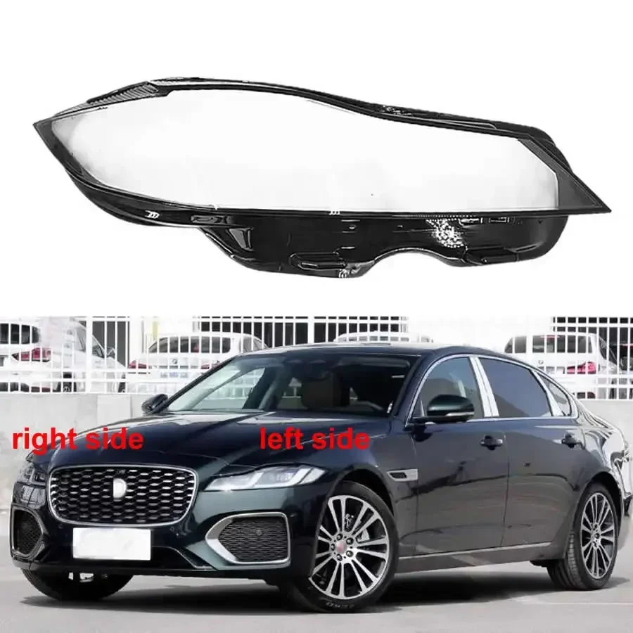 For Jaguar XF XFL Headlight Shell Lamp Shade Transparent Headlamp Cover Plexiglass Auto Replacement Parts 2021 2022 2023