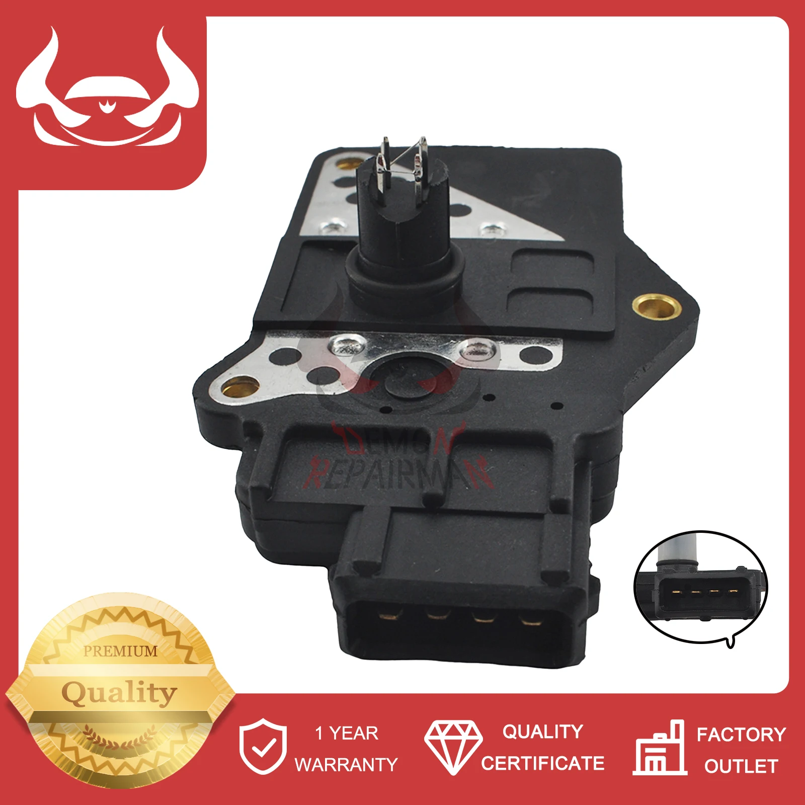 

16078-12G00 New Mass Air Flow Sensor Flowmeter Compatible With Nissan D21 Pathfinder 1989 AFH45M-14 AFH45M-14 15424