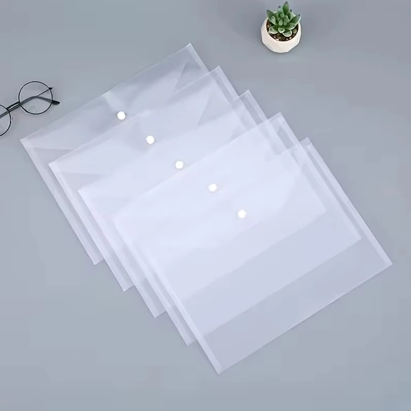 5-30PCS/Set A4 Size Transparent Folders Waterproof Documents Organizing Storaging Bag Office School Home Stationery Supplies ZYF