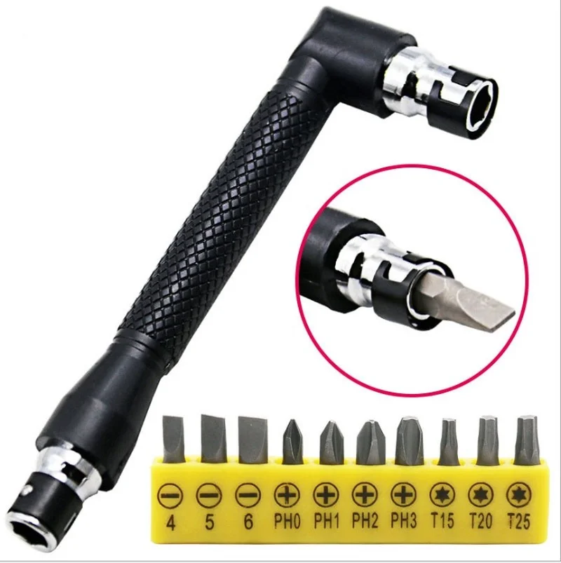 Petpig Dual Head L-shaped Mini Socket Wrench 1/4\