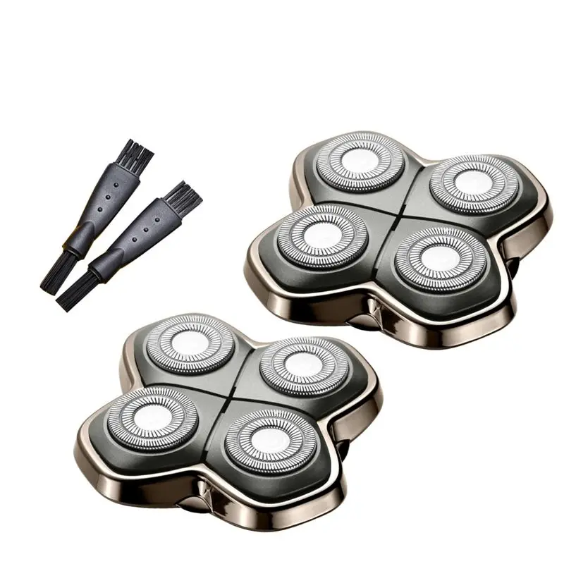 

M04K Replacement Head For Skulls Pitbulls Shaver- Gold PRO, Silver PRO, Diamond PRO Series(2 Pack)