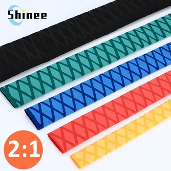 1/3/5 個ノンスリップ熱収縮チューブ釣竿ラップ 15 18 20 22 25 28 30 35 40 45 50 ミリメートルハンドル絶縁保護防水カバー