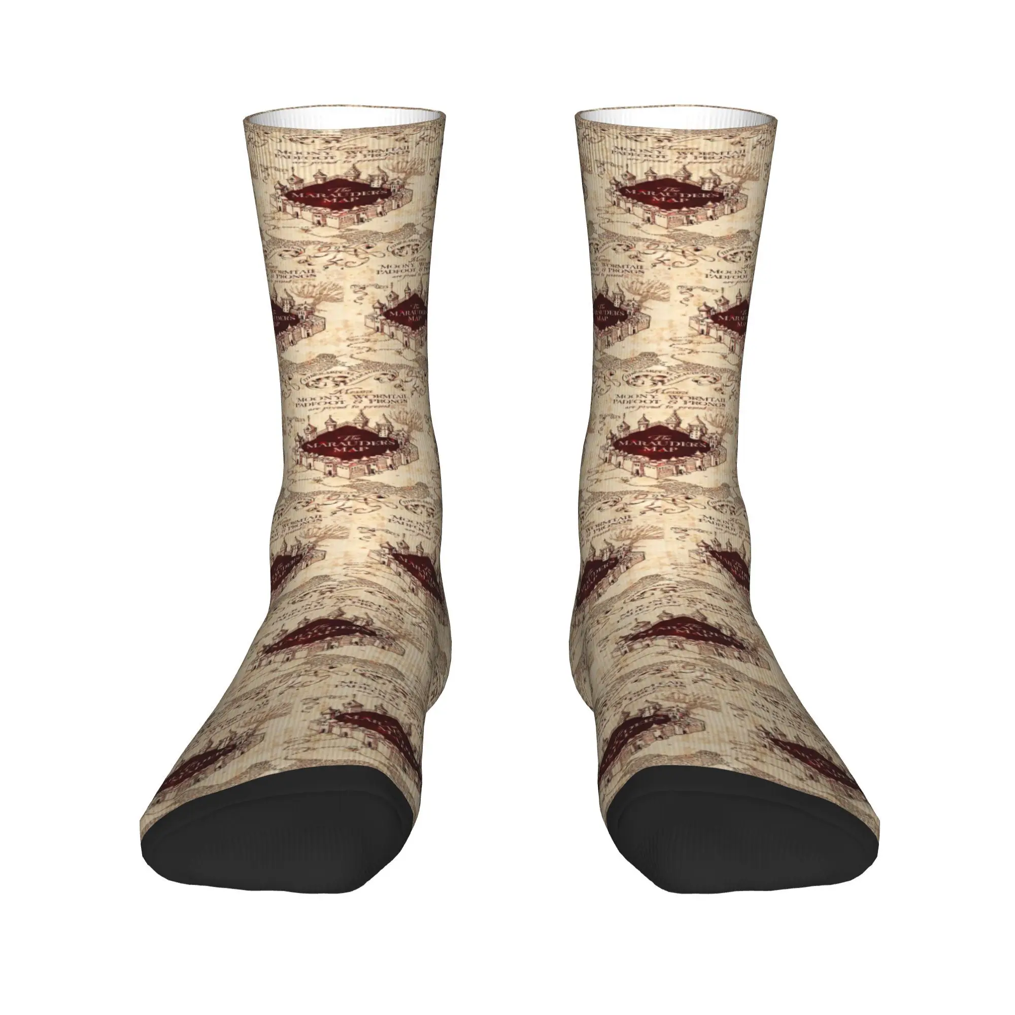 

Marauders Magic Map Socks Harajuku Super Soft Stockings All Season Long Socks Accessories for Man Woman Gifts