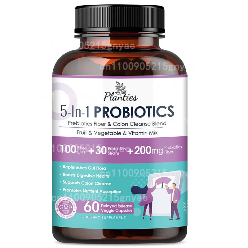 

Digestive and Immune Health Probiotic Capsules, Suitable for Both Men and Women, 20 Billion Colony Units, Vegetarian,60 Capsules