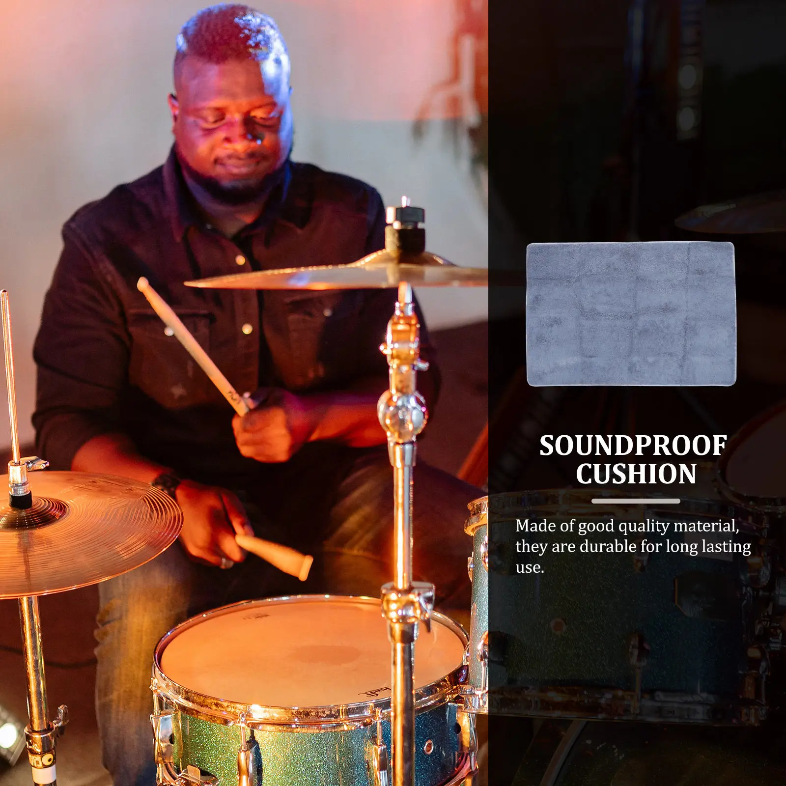 

1 шт. Премиальный звукопоглощающий материал, звукоизоляционный мат, идеально подходит для звукозаписывающих студий, гостиных, школ, ресторанов.