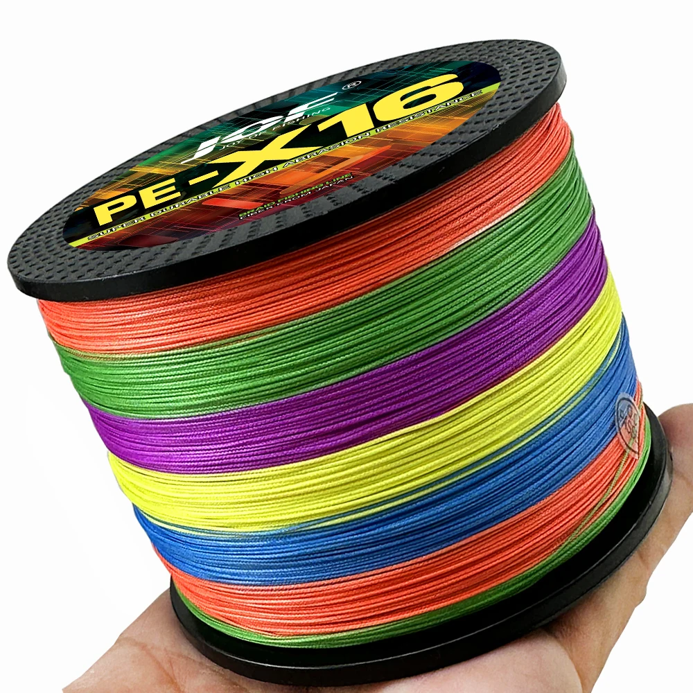 X16 Braided Fishing Line 500M 300M Carp Fishing Accessories 16 Strands PE Super Strong Multifilament 11.3kg-91kg Pesca