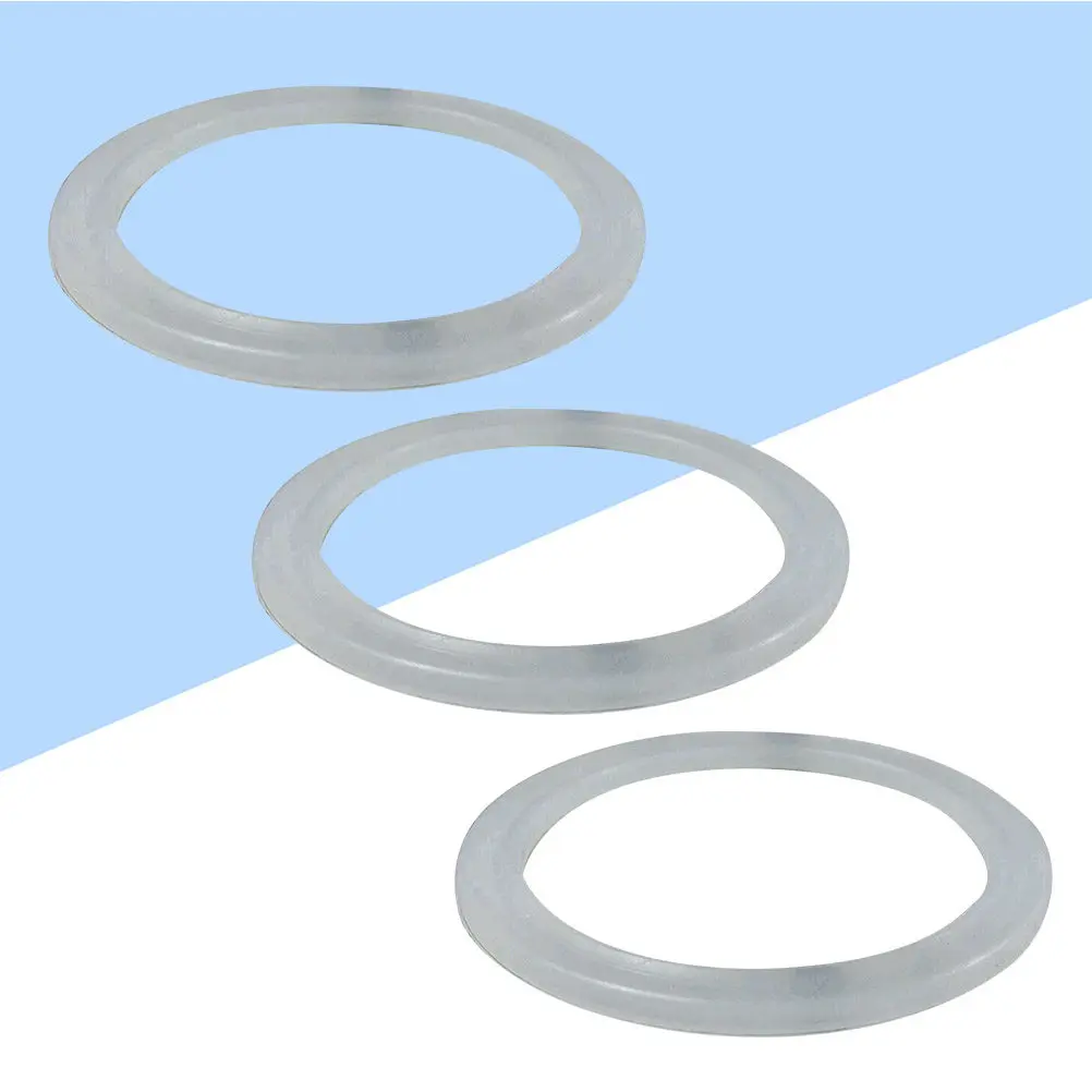 4Pcs Stainless Steel Insulation Cup Lid Seal Ring White 5.4cm Outer Diameter 4Mm Inner Diameter Silicone Replacement Gasket