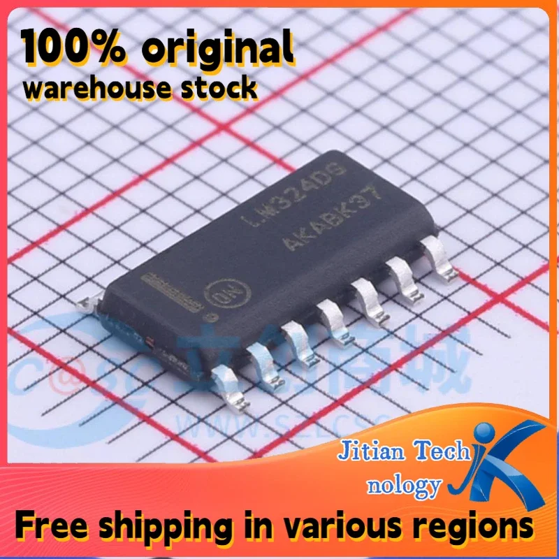 20PCS LM324DR2G logo LM324DG SOP-14 100% original inventory High-Quality Electronic Component