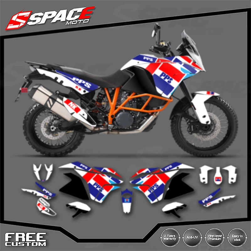 

SPACE Custom Motorcycle Graphics For KTM ADV1050 1090 1190 RS 2003 2004 2005 2006 2007 2008 2009-2016 Decal Stickers Kits 001