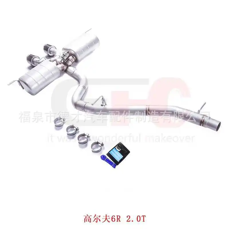 골프 6R 개조용 GFC 중간 배기밸브 배기 파이프 중간 배기 시스템 배기 파이프 사운드 웨이브