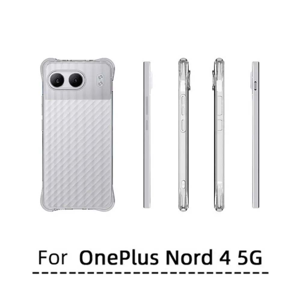 For Oneplus Nord 4 Anti-Shock HD Clear TPU Case Slim Soft TPU Clear Transparent Phone Case Phone Protection Case Accessories