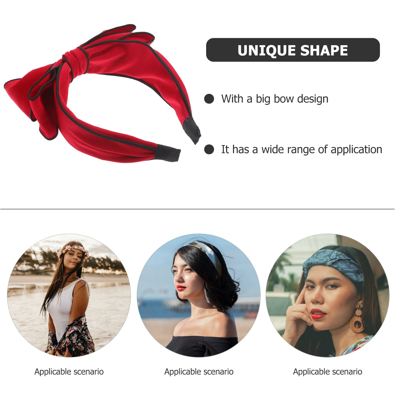 

Festival Party Cosplay Headband Lovely Hair Hoop For Women Adorable Bowknot Head Decor Birthday Gift Cloth Bow