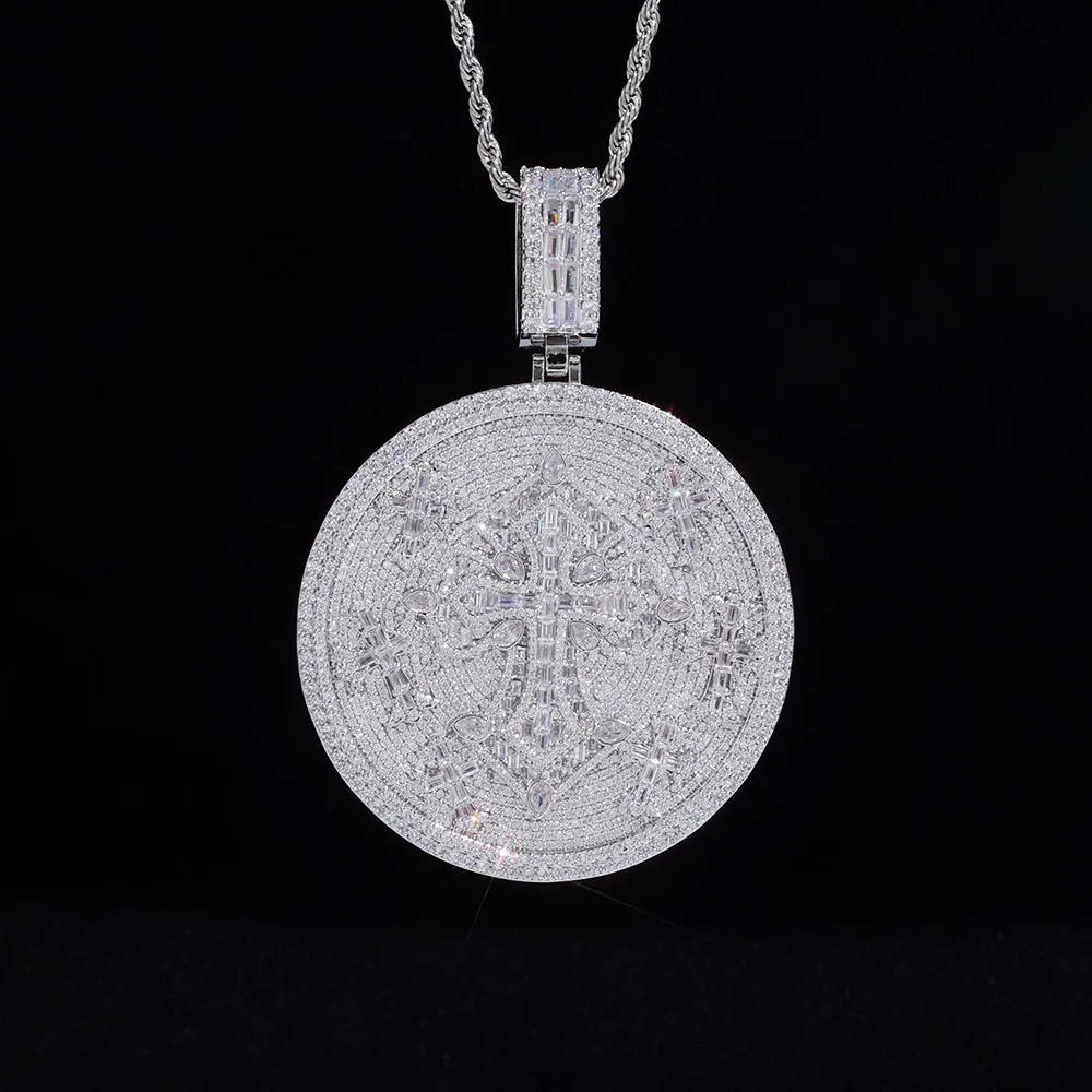eskeem-new-iced-out-cross-pendant-necklace-bling-zircon-cz-circle-badge-disc-charm-men-fashion-hip-hop-jewelry