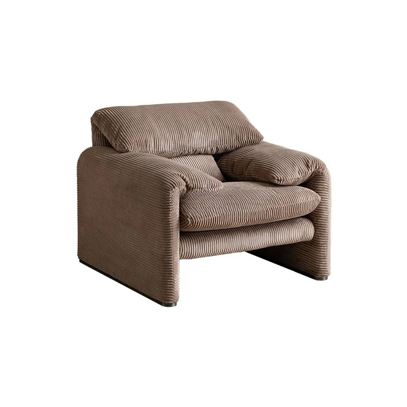 

Italian retro single sofa living room casual fabric modern light luxury sofa