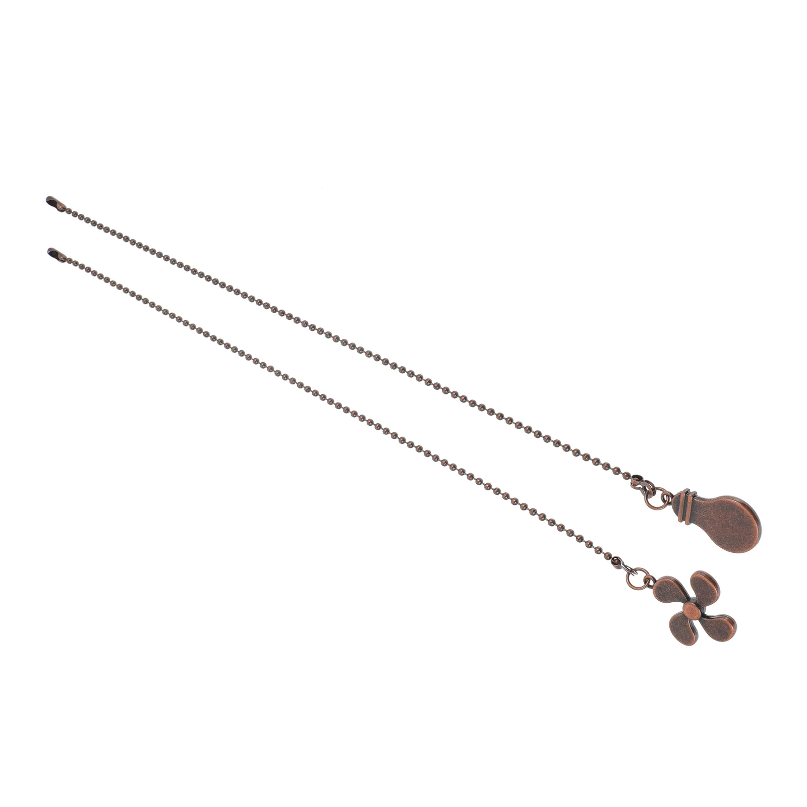 

2 Pcs Pendant Zinc Alloy Hanging Chain Ceiling Pull Chains Extension Beaded Fan Pull Replacement Durable Hardware