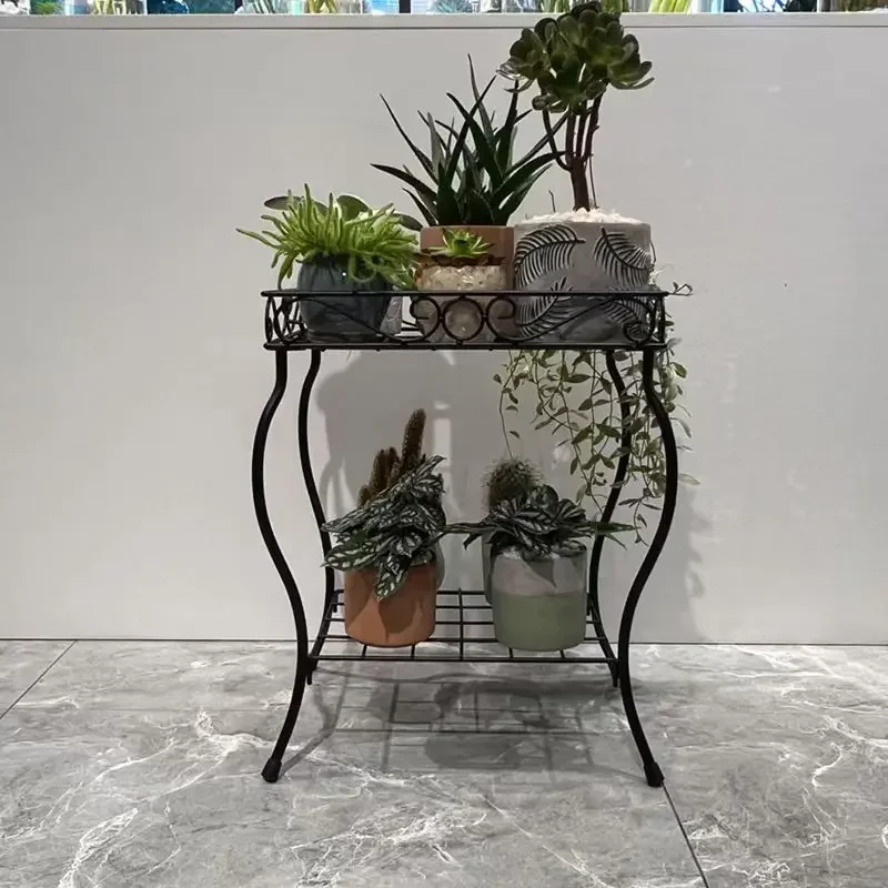 Two-layer shelf, flower pot holder, succulent shelf