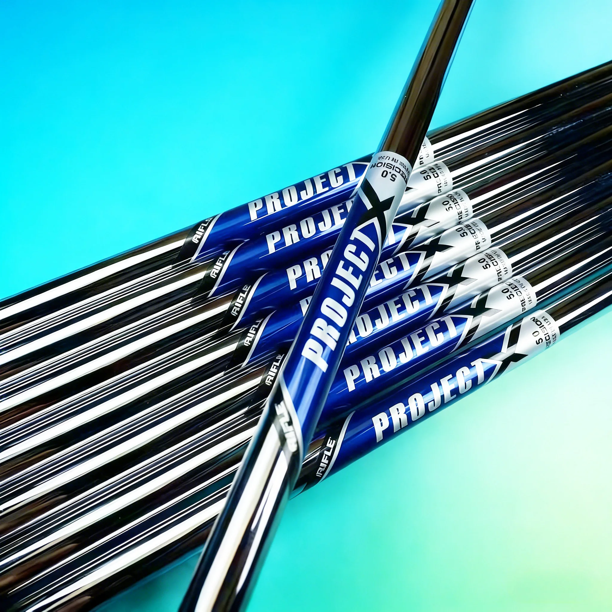 

New X Series Golf Steel Shafts, Silver Classic Model, Available in Hardnesses 5.0/5.5/6.0/6.5, 0.370inch Different Diameters, Specialized Stable Control Shafts for Iron Clubs