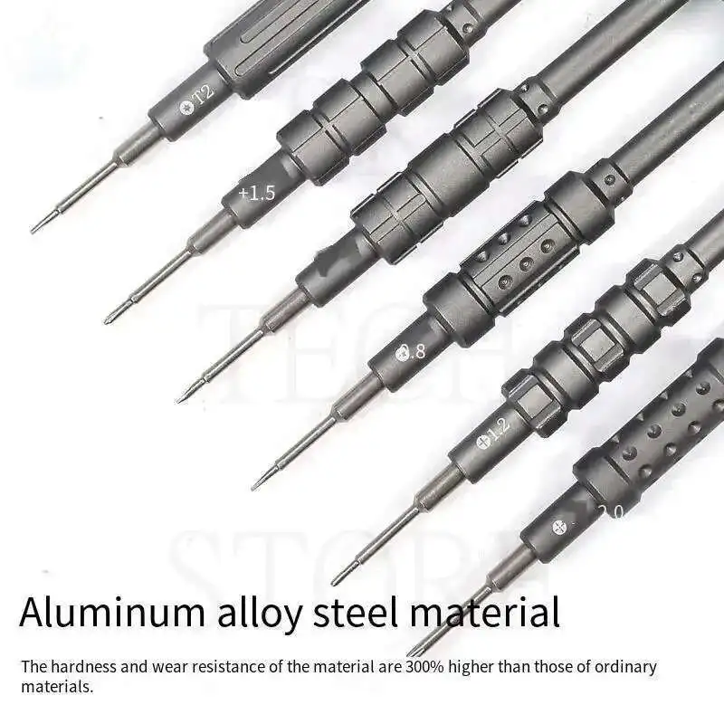 Kit di cacciaviti di precisione 2D Utensili manuali per lo smontaggio dello schermo LCD dell'iPhone Strumento di riparazione del telefono cellulare antiscivolo multi tipi magnetici