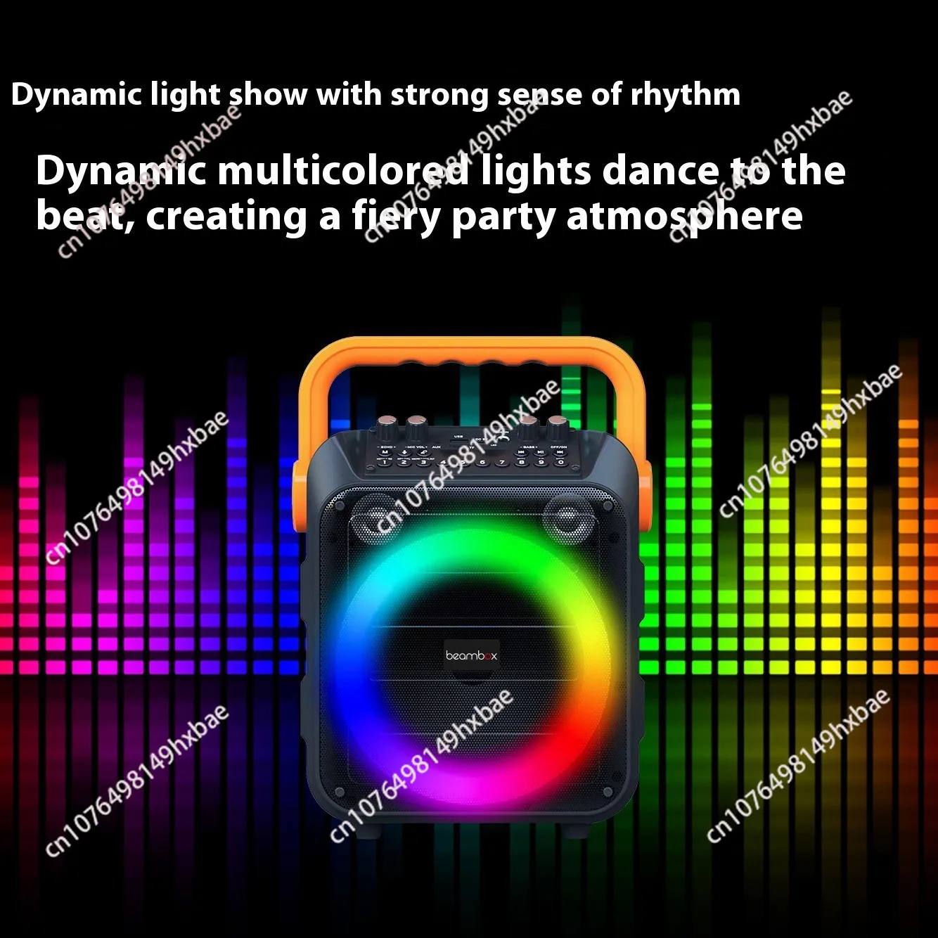 Popular Karaoke Speaker With Two Wireless Microphone for Family Party Singing With Bt5.0V, USB