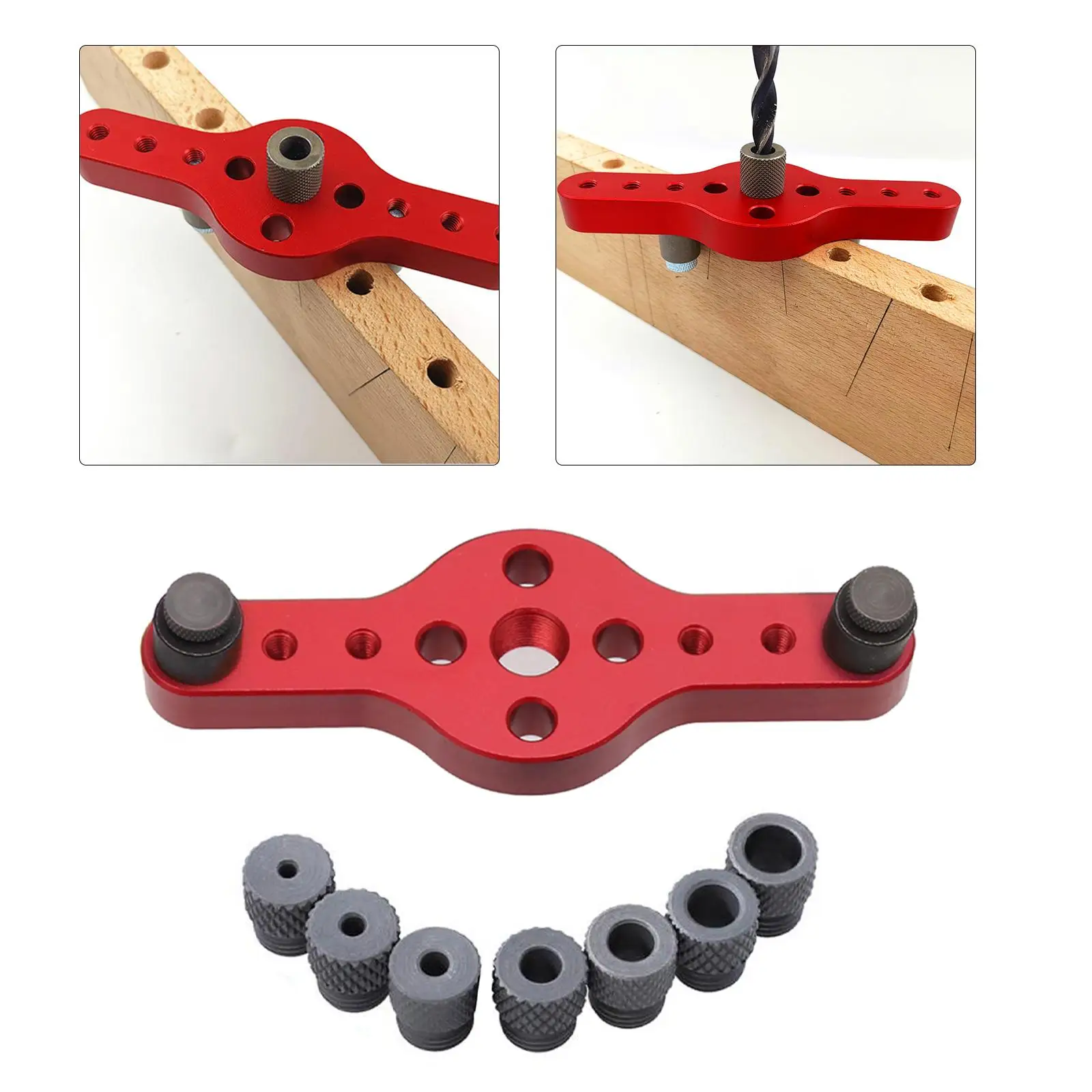 Imagem -03 - Auto Centramento Vertical Hole Puncher Jig Hole Carpintaria Furo com mm Broca Buchas Bolso