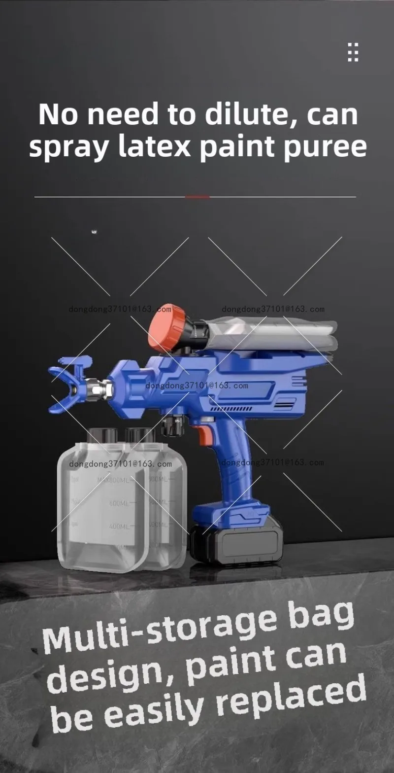 

Удобная литиевая батарея высокого давления, безвоздушный распылитель, пистолет-распылитель, распылитель латексной краски, ручной пистолет-распылитель