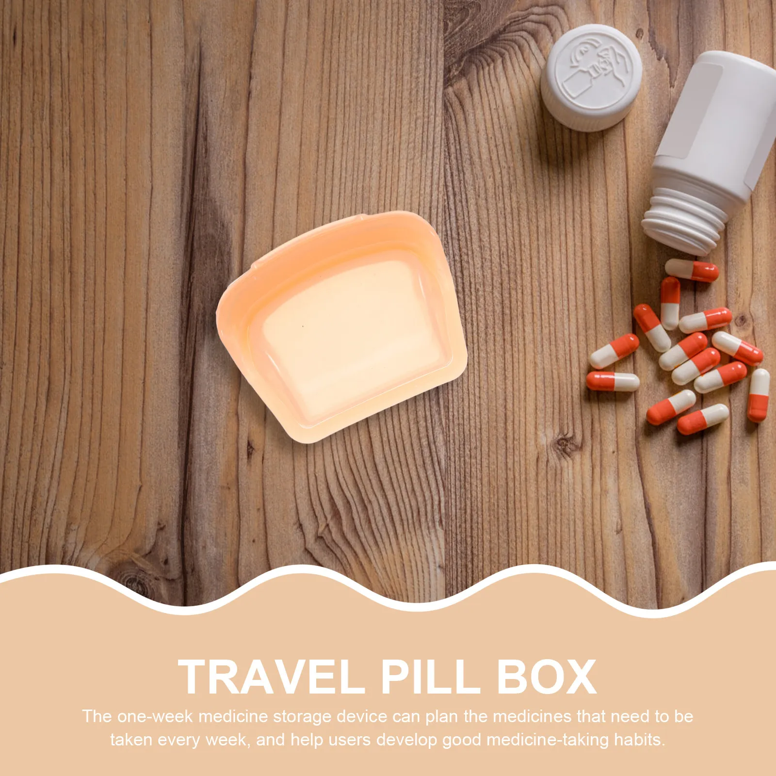 4Pcs Small Silicone Medicine Pouches Clear Reusable Travel Medication Organizer Portable Sealed Pill Case Earplugs