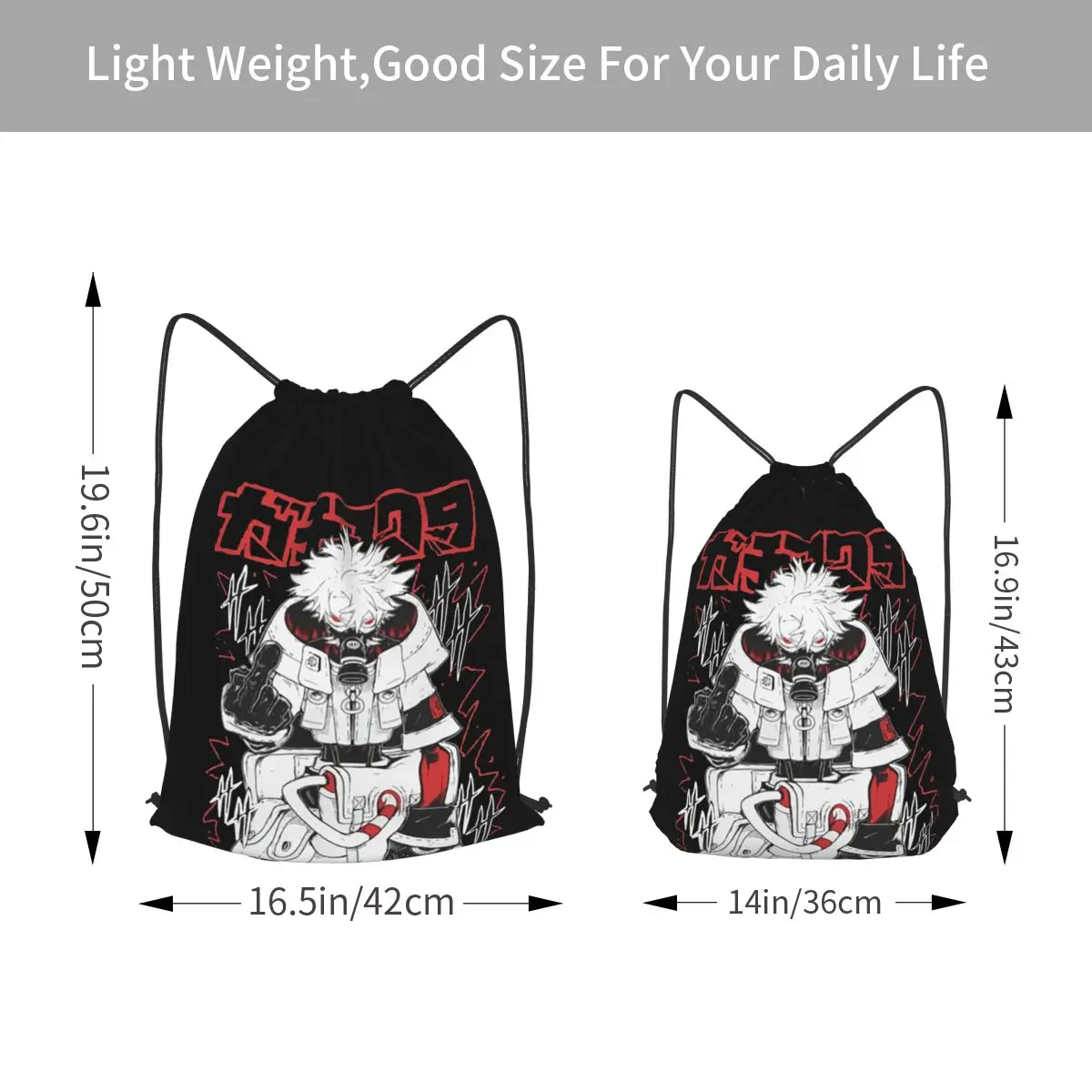 Rudo Surebrec - Gachiakuta Backpacks Multi-function Drawstring Bags Shoes Bag Book Bags for Man Woman Students