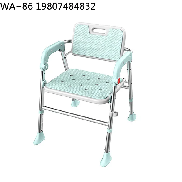 Foldable Aluminum Shower Bench Max 150kg Load Anti Slip Ergonomic Patented Design Bath Seat Safe Bathroom Support Stool