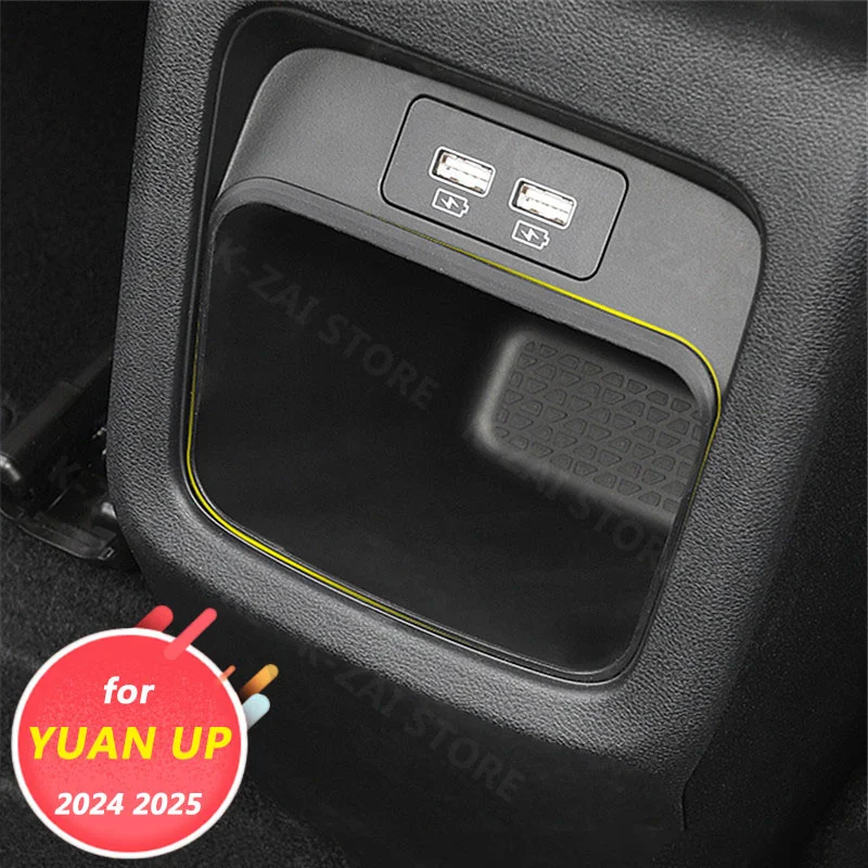 Garbage storage box for the exhaust vent of car interior decoration accessories for BYD YUAN UP PRO EV 2024 2025