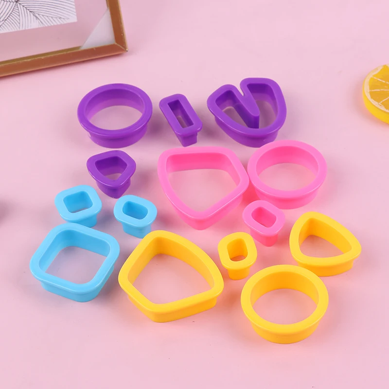 18PCS/set Different Shapes Polymer Clay Cutters Earring Making Supplies Crafts Clay Jewelry Cutting Tools Accessories