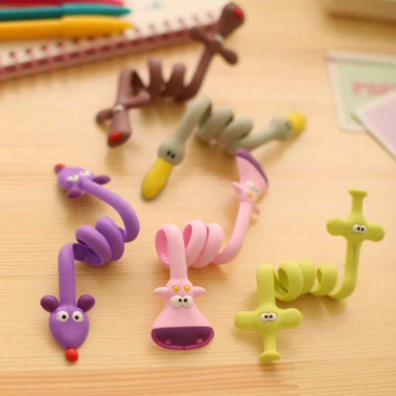 

Kawaii Cartoon Animal Cord Winder Winding Line Data Cable Wire Storage Organizer Line Fixer Holder Headset Cord Protector 1PC