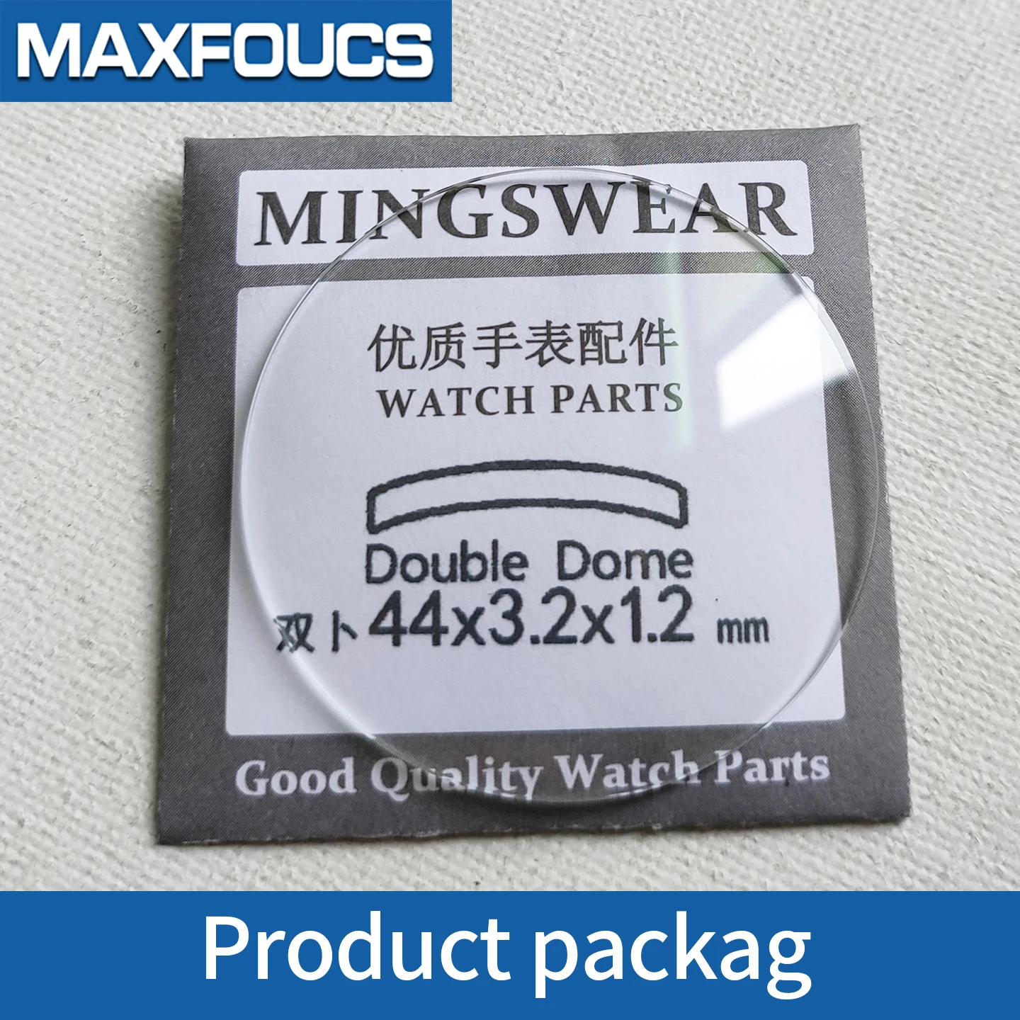 5 Stück Doppelkuppel 1,2 mm dick 40-45 mm Durchmesser Mineralglas Uhrengläser Reparaturwerkzeuge Zubehör Uhrenoberflächenteile – Detail 3