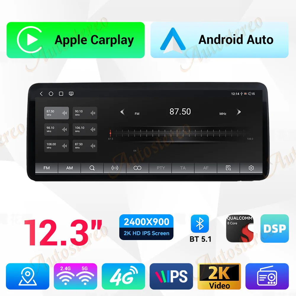 

Android 13 8 + 256 ГБ 12,3 дюйма для Toyota RAV4/Wildlander 2019-2022 Автомобильный GPS-навигатор Автомобильный головной прибор Мультимедийный плеер Радиолента